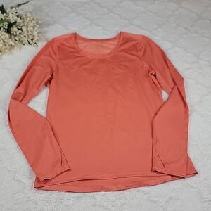 SOYBU Long Sleeve Tangerine Athletic Shirt [SIZE MEDIUM]‎